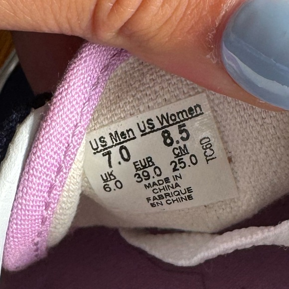 Vans Authentic Shoe laced purple dark blue 8.5 - Picture 6 of 6